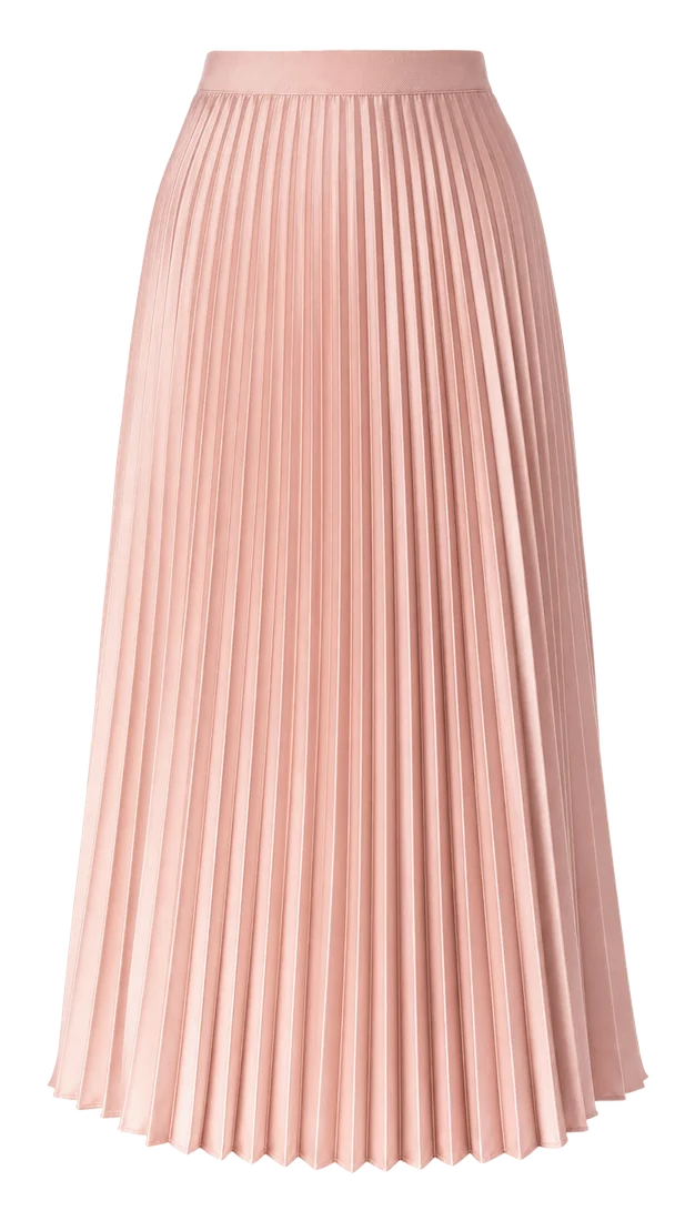 Rose pleated skirt