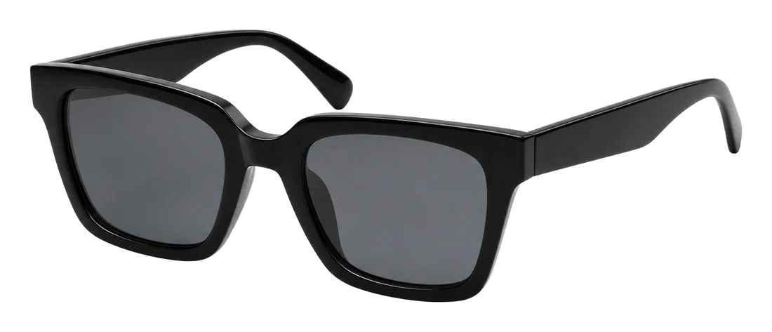 Black angular sunglasses